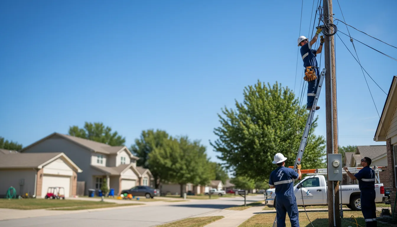 Residential electrician providing installation services in Mars, PA